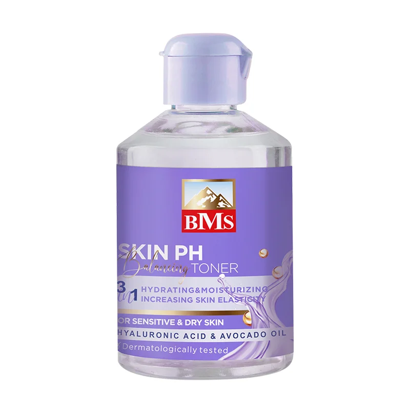 تونر بی ام اس حاوی هیالورونیک اسید  مناسب پوست خشک و حساس حجم 200 میلی لیتر