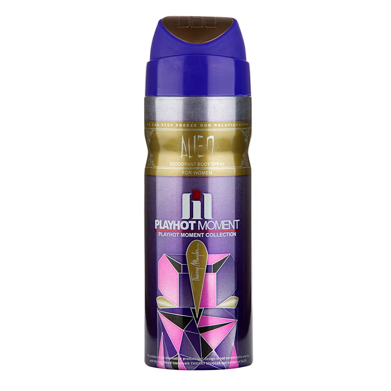 اسپری خوشبو کننده بدن پلی هات مومنت مدل THIERRY MUGLER ALIEN مناسب حجم 200میلی لیتر