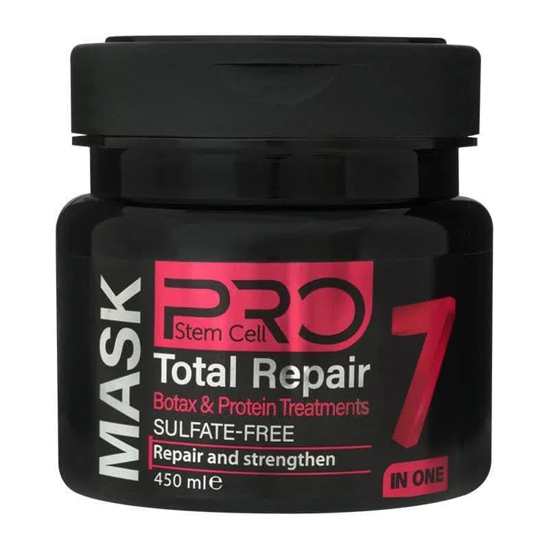 ماسک مو تقویت کننده فاقد سولفات پرو استم سل مدل 7in1 مخصوص انواع مو مخصوصآ موهای وزدار حجم 450ml